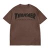 Thrasher Magazine Store Merch Mag Logo Vintage T-Shirt - Chocolate