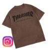 Thrasher Magazine Store Merch Mag Logo Vintage T-Shirt - Chocolate