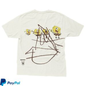 Travis Scott Store Merch Cj X Spongebob Doodlebob Tee 2