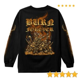 Whitechapel Store Merch Burn Forever Black Long Sleeve