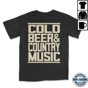 Zach Top Official Store Merch Black Cold Beer Tee