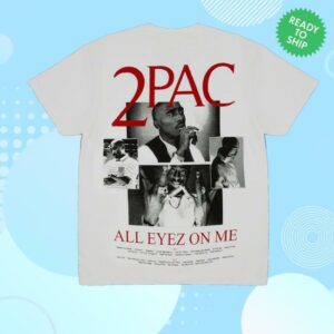 2Pac Store Merch Collage White Tee