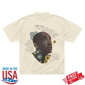 2Pac Store Merch Starry Night Cream Tee