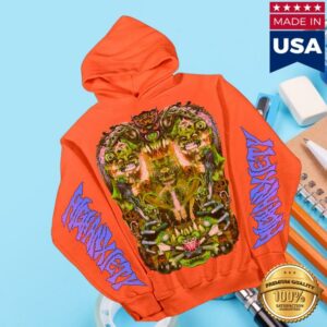 2Slimey Store Merch Orange High Anxiety Hoodie
