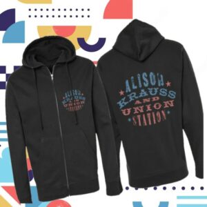 Alison Krauss Store Merch Woodstamp Zip Up Hoodie