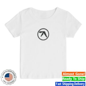 Aphex Twin Store Merch Aphex Logo Cropped Ribbed Tee - White