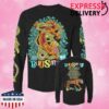 Billy Strings Store Merch Tiger Battle Long Sleeve Tee With Dates (Matt Trievel)