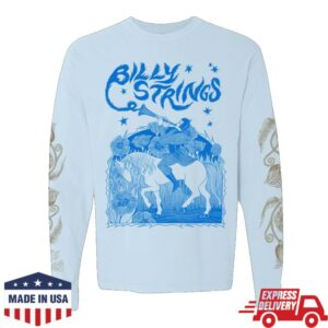 Billy Strings Store Merch Troubadour Long Sleeve Tee With Dates (Anna Degnbol)