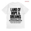 Bruce Springsteen Merch Store 2026 Land Of Hope & Dreams American Tour No Kings Shirt White