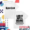 Bruce Springsteen Merch Store 2026 Land Of Hope & Dreams American Tour No Kings Shirt White