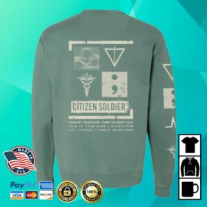 Citizen Soldier Store Merch Green Albums Pullover