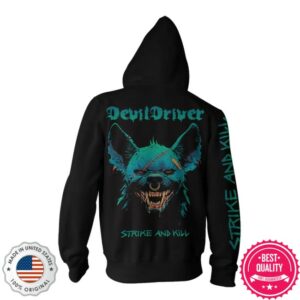 Devildriver Store Merch Hyena Face - Zip Hoodie