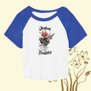 False Reality Store Merch Sacred Heart Baby Crop Shirt