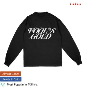 Fool's Gold Store Merch Fool's Gold 15Th Year Anniversary Y2k Longsleeve Black