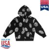 Freak The World Store Merch 3D Logo Pattern Hoodie Black