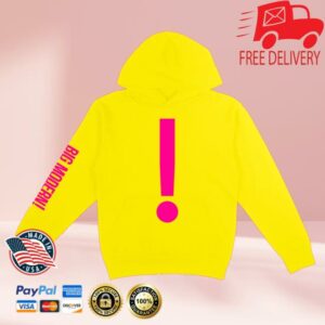 Goose Store Merch Big Modern Exclamation Hoodie Big Yellow