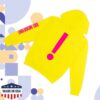 Goose Store Merch Big Modern Exclamation Hoodie Big Yellow