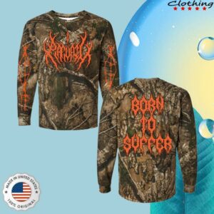I Prevail Store Merch Born To Suffer Long Sleeve (Realtree Camo)