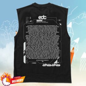 Insomniac Shop Store Merch Edc Kinetic Burst 2026 Lineup Muscle Tank