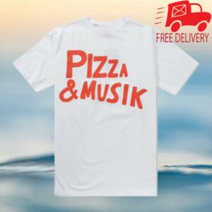 Lofistore Merch Pizza & Musik Tee, White