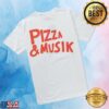 Lofistore Merch Pizza & Musik Tee, White