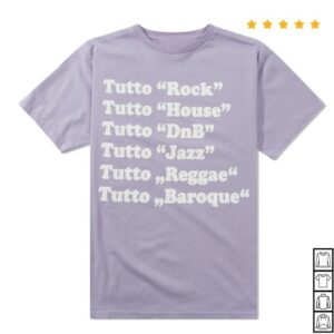 Lofistore Merch Tutto Musik Tee, Light Violette