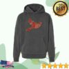 Luke Grimes Store Merch Red Bird Pigment Black Hoodie