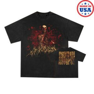 Mauled Store Merch Skull Gold Foil Shirt