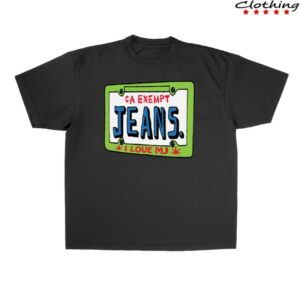 Mom Jeans Store Merch Car Plate Shirt