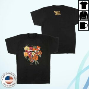 Rainbow Kitten Surprise Store Merch Black Floral Shirt