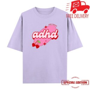 Sharkshirts Store Merch Adhd Oversized T-Shirt