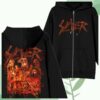 Slayer Store Merch Eagle Collage Zip Hoodie