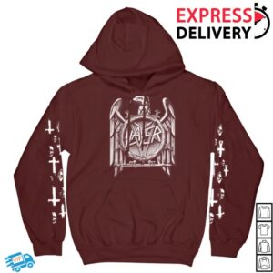Slayer Store Merch Eagle Maroon Hoodie