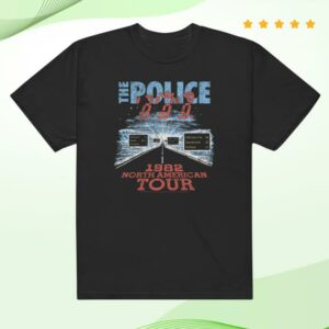 The Police Store Merch North America 1982 Highway Shirt