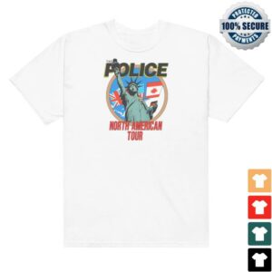 The Police Store Merch North American 1983 Lady Liberty Shirt