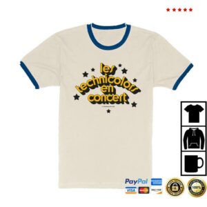The Technicolors Store Merch Les Technicolors Shirt Blue Ringer