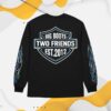 Two Friends Store Merch Big Boots Motorcycle Black Long Sleeve Tee