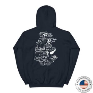 Universal Music Latino Store Merch La Moda Navy Blue San Felices Hoodie
