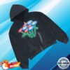 Vandythepink Store Merch Airbrush Flower Zip-Up Hoodie