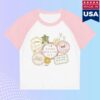 Wb Shop Store Merch Gilmore Girls Women's Micro Rib Raglan Baby Tee Stars