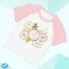 Wb Shop Store Merch Gilmore Girls Women's Micro Rib Raglan Baby Tee Stars