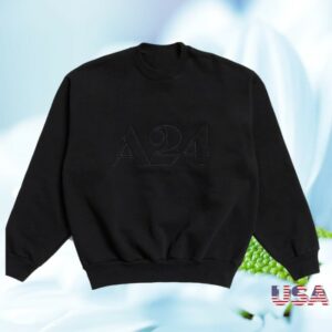 A24 Shop Store Merch Black Logo Outline Crewneck