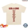 Ashton Irwin Store Merch Botd Tracklist Natural Tee