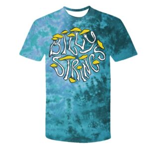 Billy Strings Store Merch Mushroom Logo Tie Dye Tee (Julian Bast)