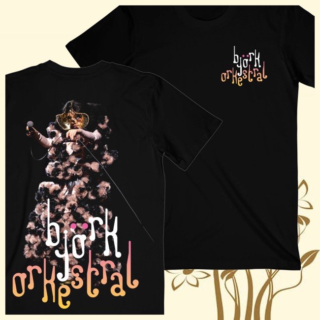 Bjork Store Merch Official Orkestral T-Shirt Black 4 Bjork Store Merch Official Orkestral T-Shirt Black
