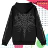 Blackcraft Cult Store Merch Baphomet Skeleton Zip-Up Hoodie