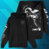 Blackcraft Cult Store Merch Bats For Brains Zip-Up Hoodie