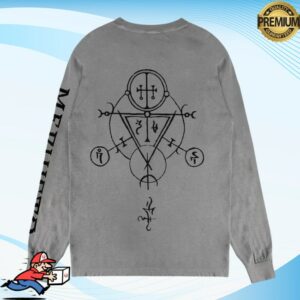 Blizzard Store Merch Lord Of Hatred Mephisto Sigil Long Sleeve Grey T-Shirt