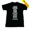 Bruce Springsteen Store Merch Shop 2026 Land Of Hope & Dreams American Tour Announcement Tee - Black