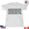 Bruce Springsteen Store Merch 2026 Land Of Hope & Dreams American Tour Announcement Tee - White